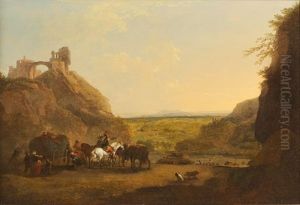 La Halte Des Cavaliers by Claude Michel Hamon Duplessis