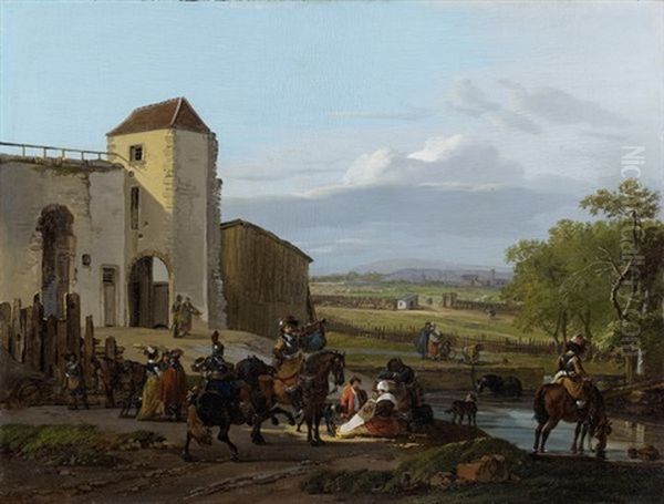 Halte De Militaires (2 Works) - view 1