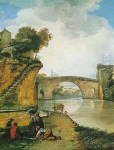 La Marchande De Poissons by Claude Michel Hamon Duplessis