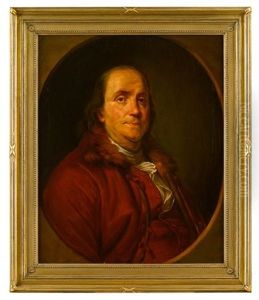 Portrait Of Benjamin Franklin by Joseph-Siffred Duplessis