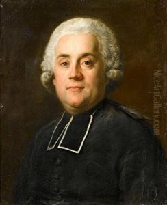 Portrait Of The Abbe Jourdan In Clerical Robes