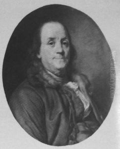 Portrait De Benjamin Franklin by Joseph-Siffred Duplessis