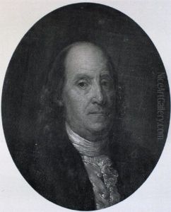 Benjamin Franklin In A Fur-lined Green Coat by Joseph-Siffred Duplessis