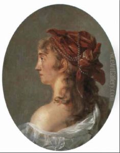 Portrait Of A Young Girl by Joseph-Siffred Duplessis