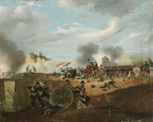 La Traversee Du Pont D'arcole by Jean Duplessis-Bertaux