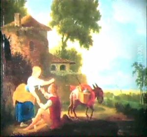 Scenes Pastorales by Francois-Leonard Dupont