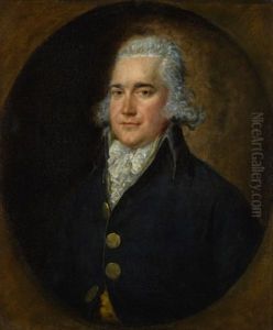 Portrait Of A Member Of The Elder Brethren Of Trinity House, Bust-length, Wearing A Blue Coat And White Lace Cravat