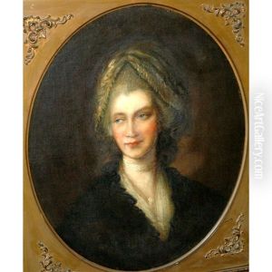 Portrait Of A Lady (charlotte Of Mecklenburg-strelitz, Consort Of George Iii Of England?) by Gainsborough Dupont
