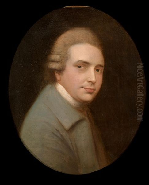 Portrait Of Actor John Henderson, In A Light Blue Jacket With A White Neckerchief - view 1