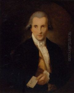 Portrait Of A Gentleman, Seated, In A Blue Coat And Yellow Waistcoat by Gainsborough Dupont
