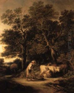 Rural Courtship by Gainsborough Dupont