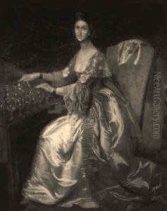 Lady At The Glass Harmonica by Gainsborough Dupont