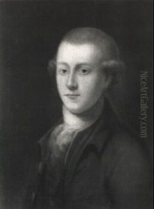 Portrait Of A Gentleman In A Brown Coat And White Cravat by Gainsborough Dupont