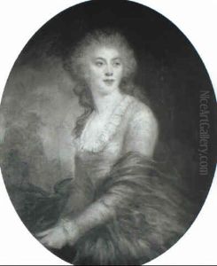 Portrait Of A Lady In A Landscape by Gainsborough Dupont