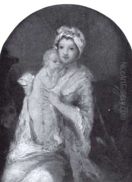 Portrait Of Mother And Infant - view 1