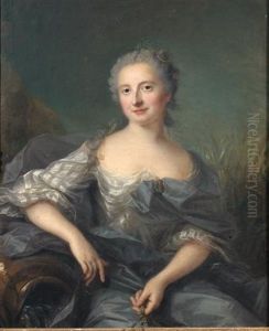 Portait De Femme A La Cruche by Louis Richard Francois Dupont