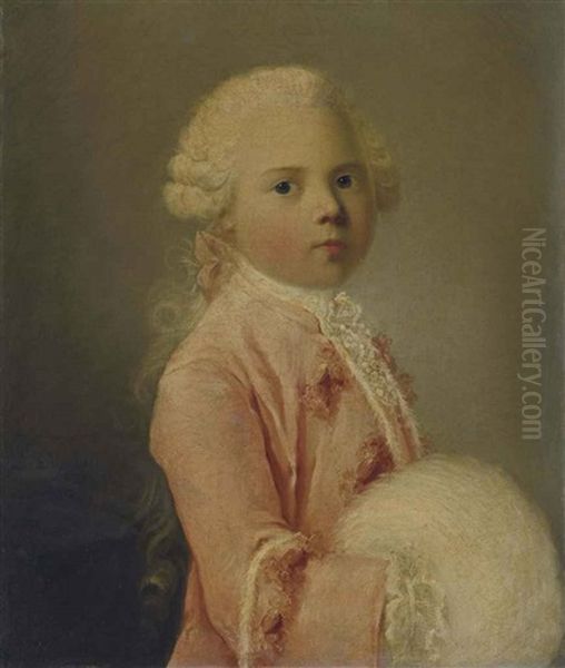 Portrait (de Louis-francois-xavier Duc De Bourgogne ?) A Sept Ans - view 1