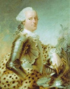 Portrait D'un Homme En Armure by Louis Richard Francois Dupont