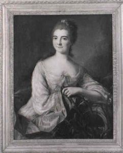 Portrait De Madame Francois Darday Nee Catherine Francoise Claessen by Louis Richard Francois Dupont