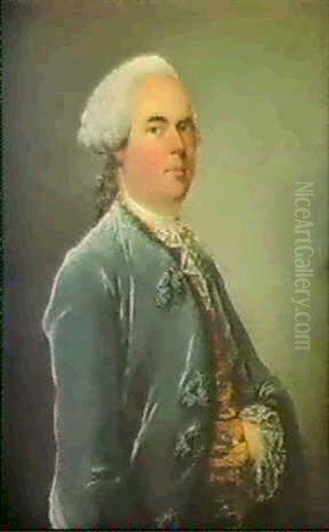 Portrait D'homme En Habit Bleu - view 1