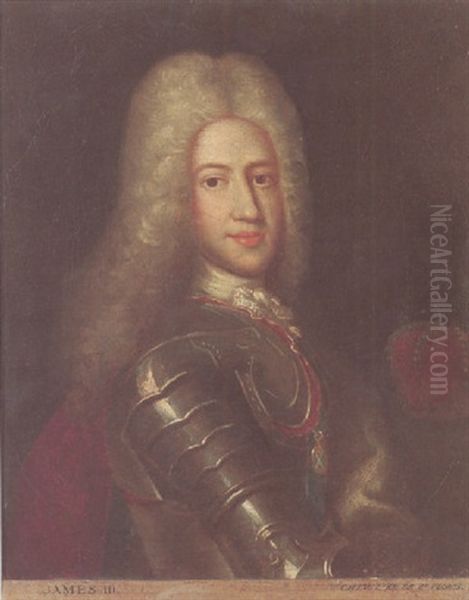 Portrait Of James Edward Stuart, The Old Pretender, Wearing Armour - view 1