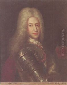 Portrait Of James Edward Stuart, The Old Pretender, Wearing Armour