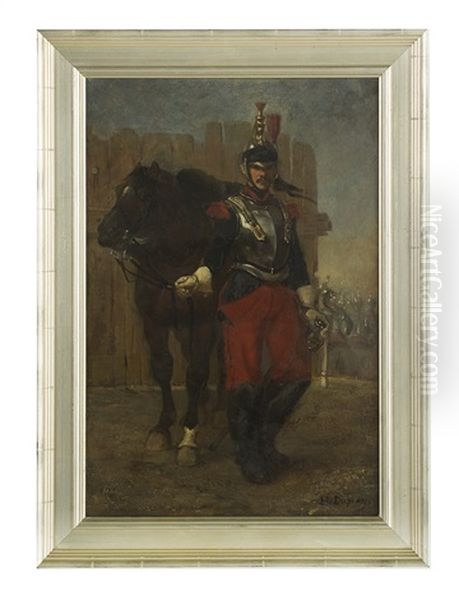 French Soldier With His Horse - view 1