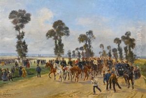 Die Siegreiche Kavallerie by Henri Louis Dupray
