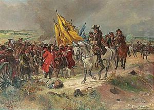 Scene De Bataille by Henri Louis Dupray