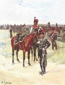 Kurassiere Auf Dem Schlachtfeld by Henri Louis Dupray