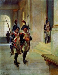 Les Gardes Revolutionnaires by Henri Louis Dupray