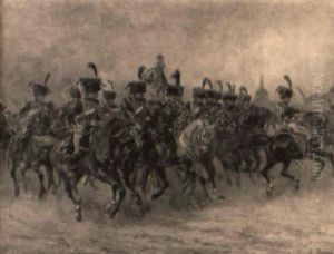 Parade Sur Le Champ De Mars De L'escadron Porte-aigle Des Chasseurs. . . Parade Sur Le Champ De Mars De L'escadron Porte-aigle Des Chasseurs. . .