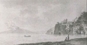 A View Of The Neapolitan Coast At Vico by Daniel Dupre