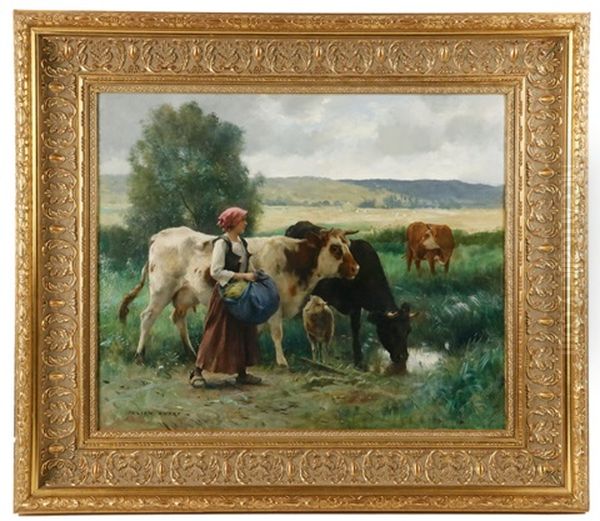 Deux Vaches A Arreuvois - view 1