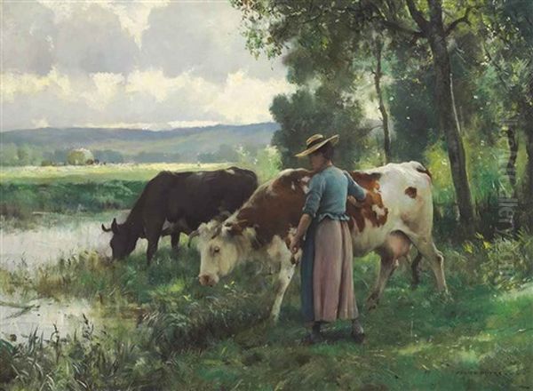 Les Vaches A L'abreuvoir - view 1