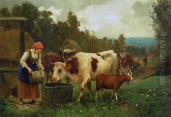 Maiden Watering The Herd - view 1