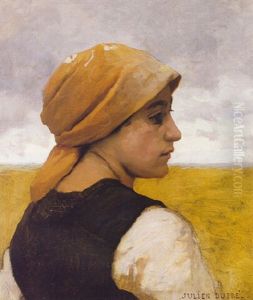 Peasant Woman In Profil by Julien Dupre