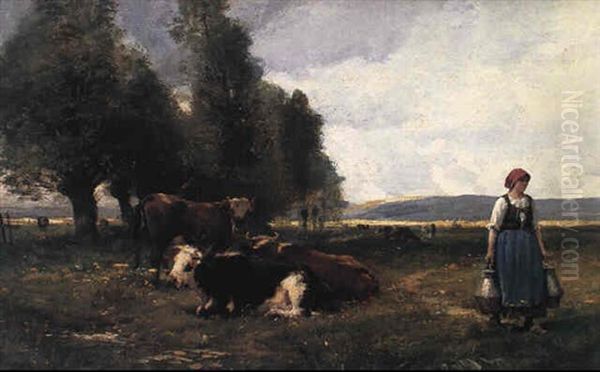 Malkepige Pa Vej Hjem Fra Marken - view 1