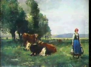 Pastoralt Landskap by Julien Dupre