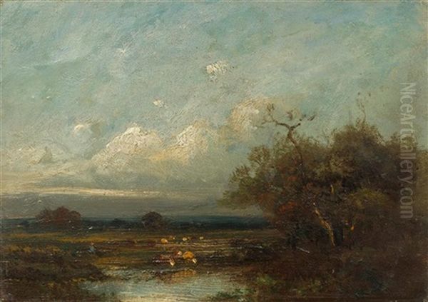 Cows In A Wide Landscape - view 1