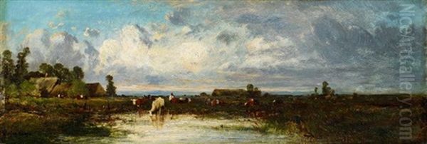 Weite Landschaft Mit Kuhen - view 1