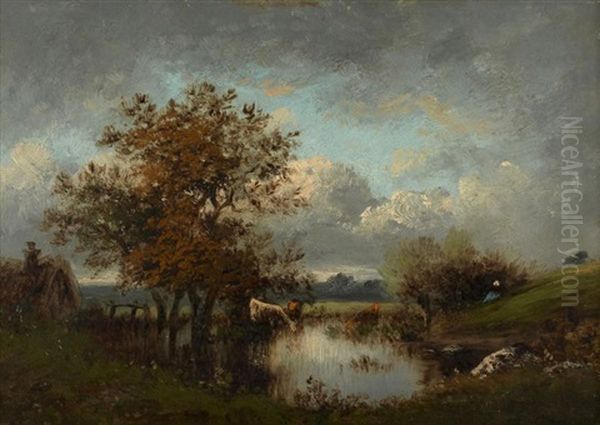 Vaches Pres D'un Etang - view 1