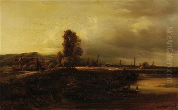 Paysage Pittoresque A La Barque - view 1