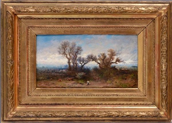 Landscape With Figure And Cows - view 1