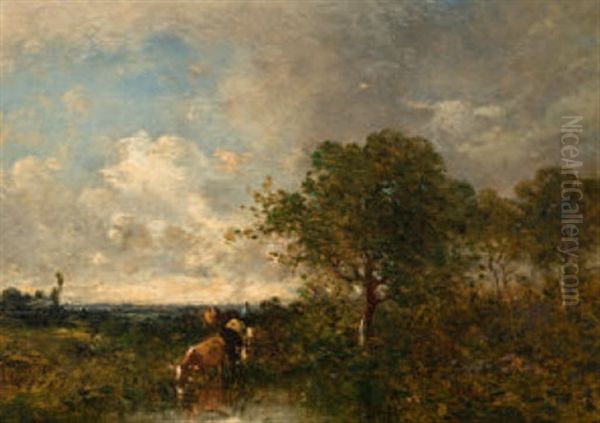 Teichlandschaft Mit Kuhen - view 1