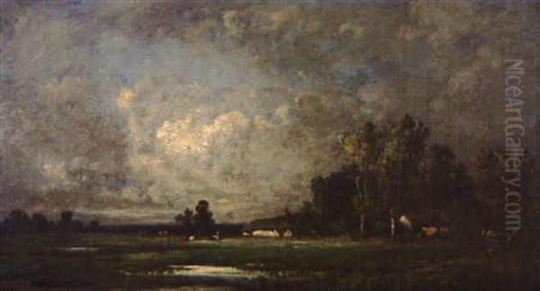 Paysage A La Chaumiere Et A La Bergere - view 1