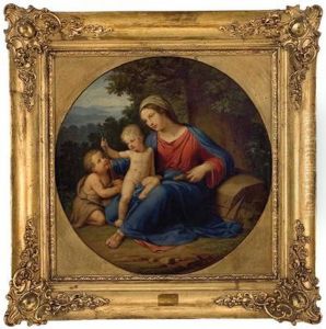 Hl. Maria Mit Jesus Und Johannesknaben by Josef Arnold