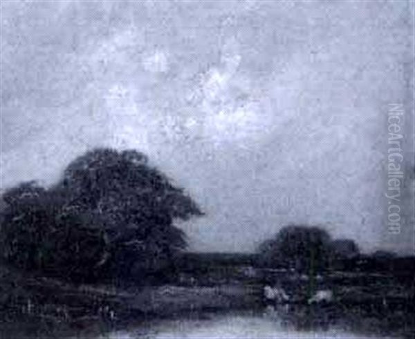 Vaches S'abreuvant, Ciel D'orage - view 1