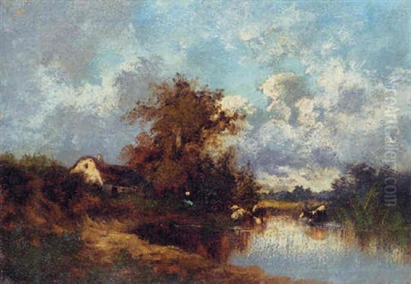 A Cottage By A Pond - view 1