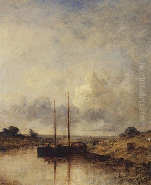 Boats At Low Tide - view 1